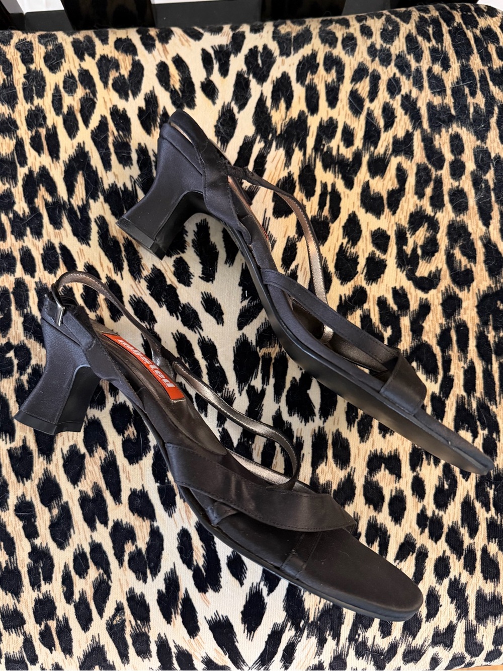 90s Unlisted Black Strappy Heel Sandals